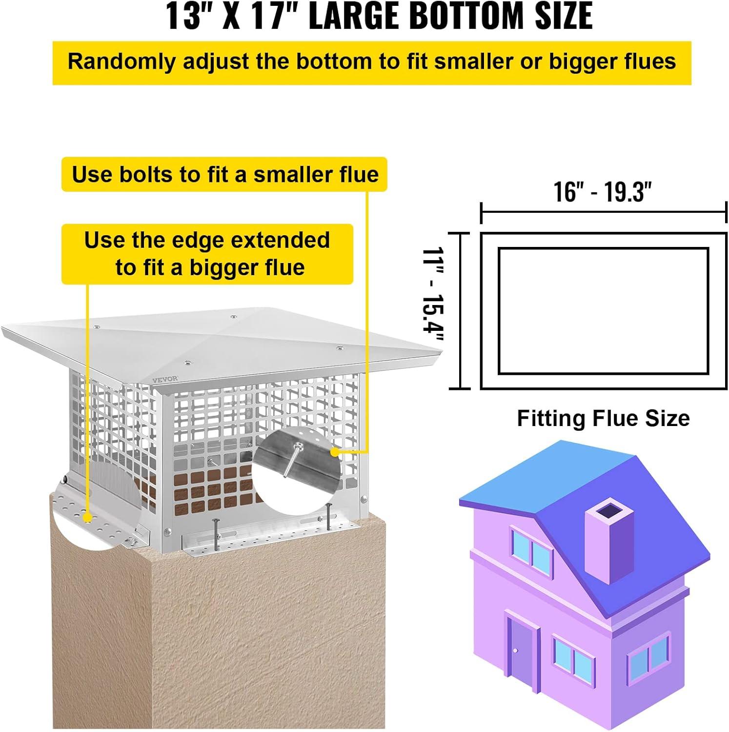 13 x 17 in. Chimney Cap