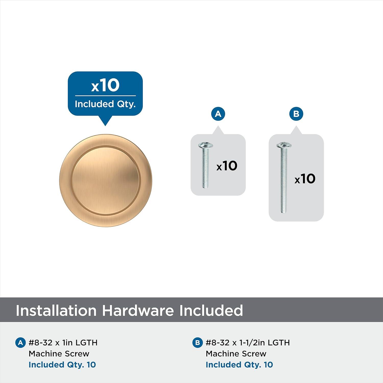Loop 1-3/16 Inch Diameter Round Knob Multipack