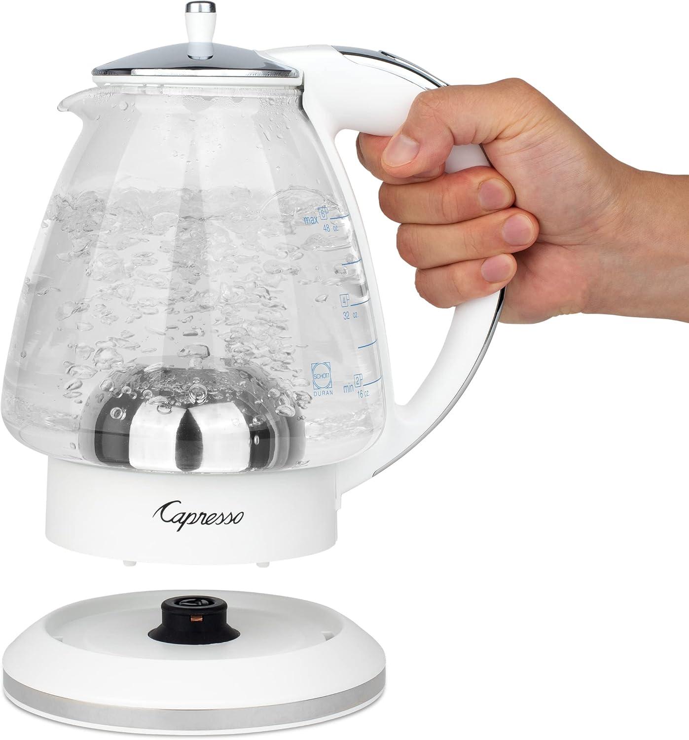 Capresso ® H20 White Electric Glass Tea Kettle