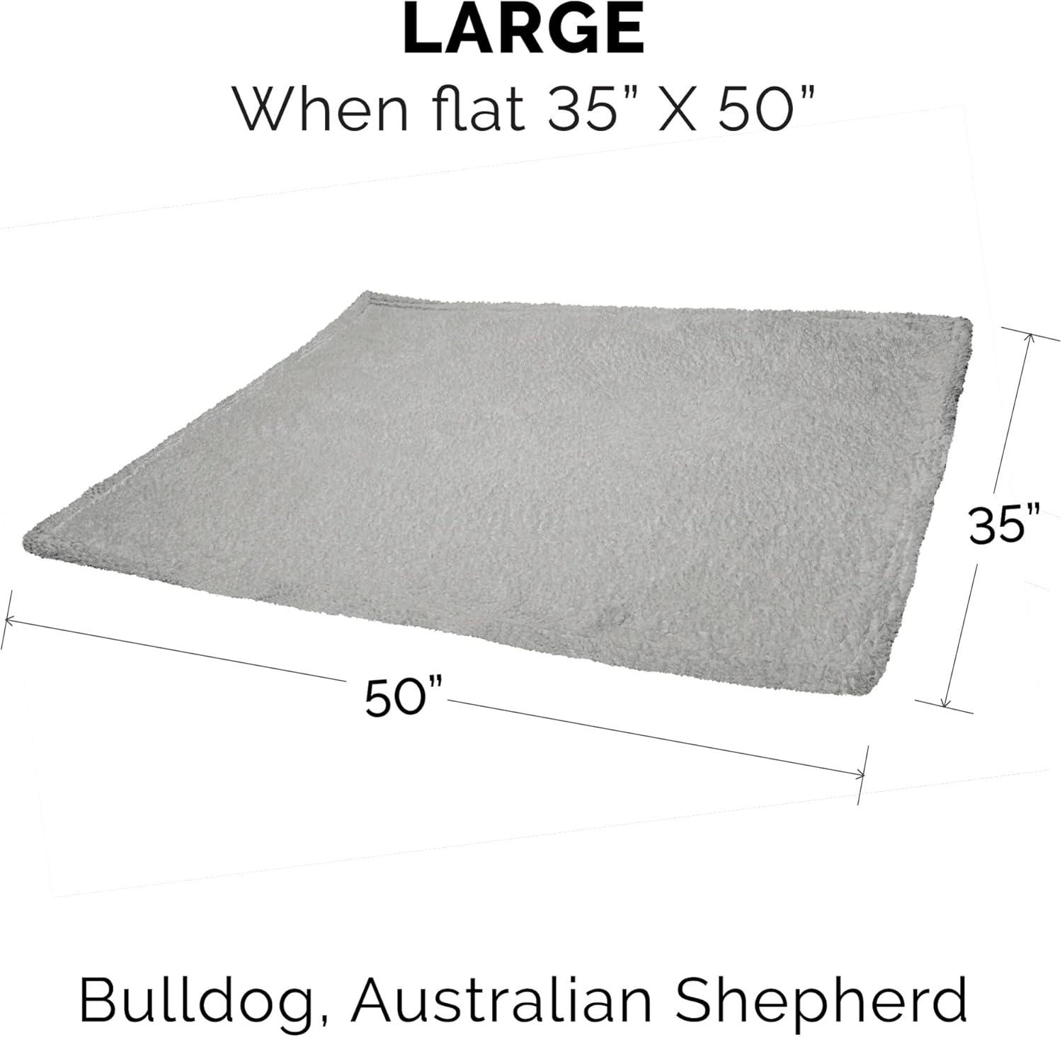 FurHaven Snuggly & Warm Soft-Edge Warming Waterproof Blanket