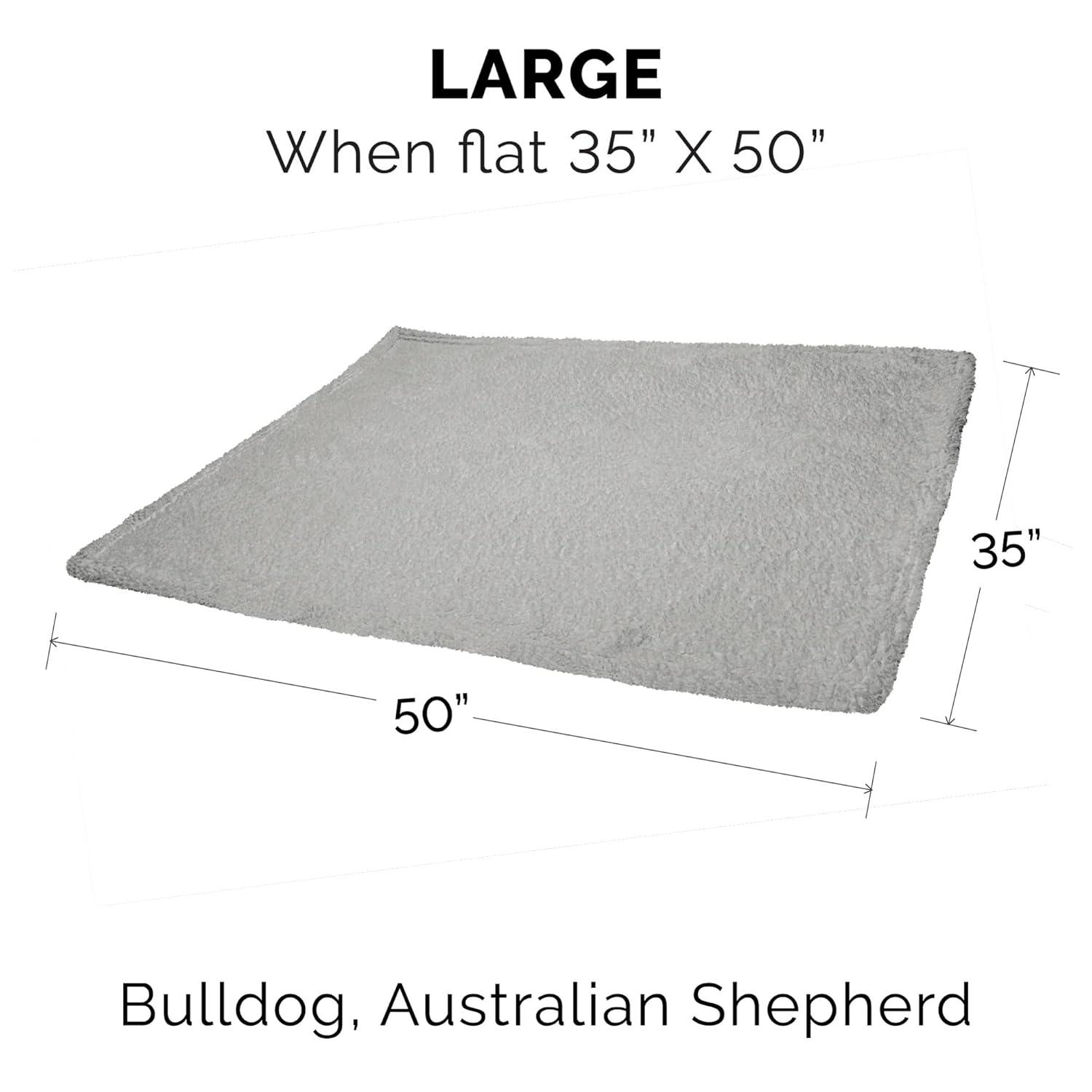 FurHaven Snuggly & Warm Soft-Edge Warming Waterproof Blanket