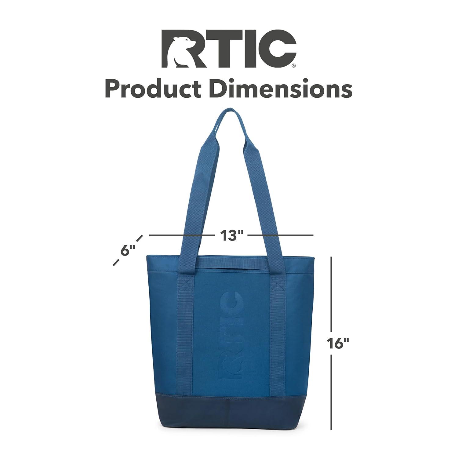 RTIC Everyday Insulated Slim Tote Bag, 15 Ltr Cooler Bag, Leak-Free Interior,  Navy