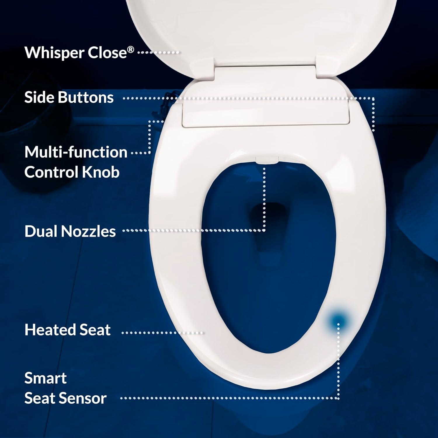 BB500 Elongated Toilet Seat Bidet