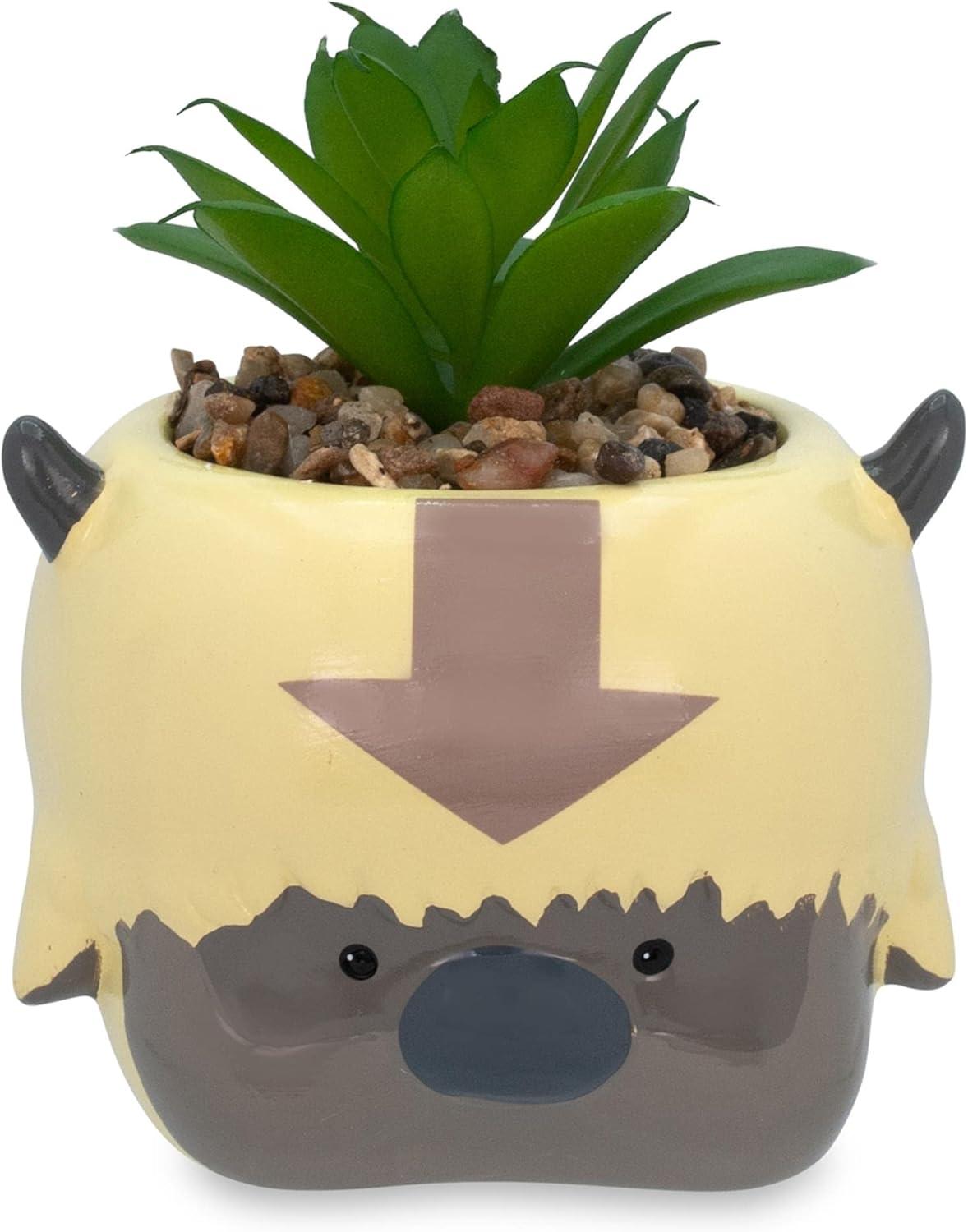 Silver Buffalo 5.5'' Faux Succulent Plant in Ceramic Planter
