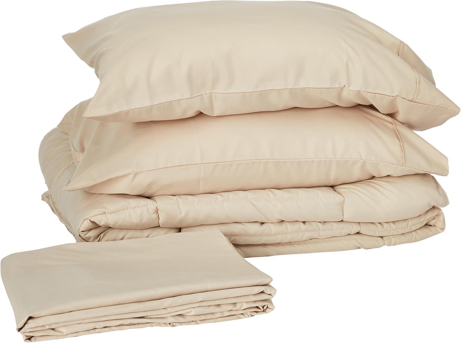 Sweet Home Collection All Season Bed-in-A-Bag 5pc/7pc Solid Color Comforter & Sheet Set Ultra Soft Bedding by Sweet Home Collection