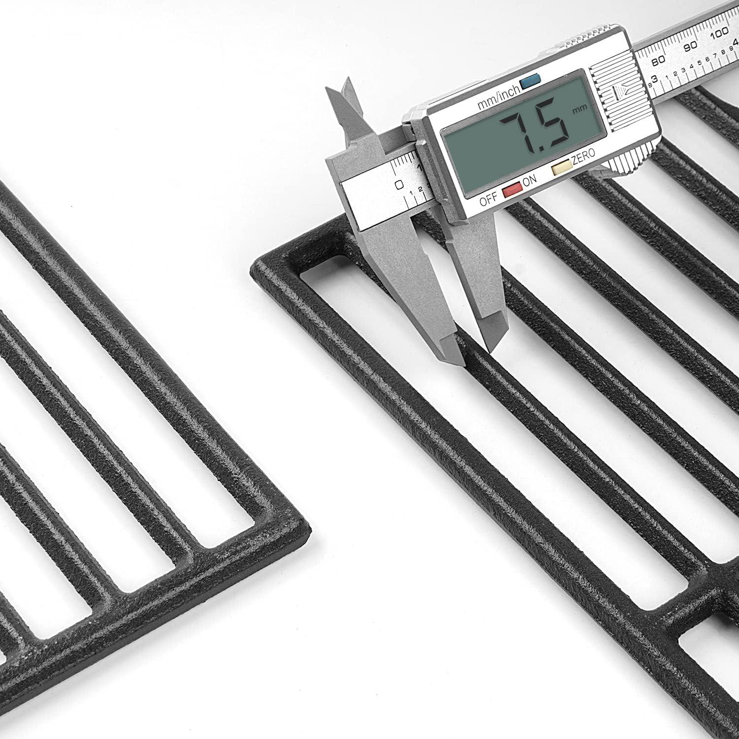 Grill Grates for Nexgrill Home Depot 720-0830H 720-0783E 720-0670C, 17 Inch Cast Iron Replacement Parts for Nexgrill 720-0888 720-0888N Charbroil 463241113 463446015 720-0670D, Master Forge 1010037