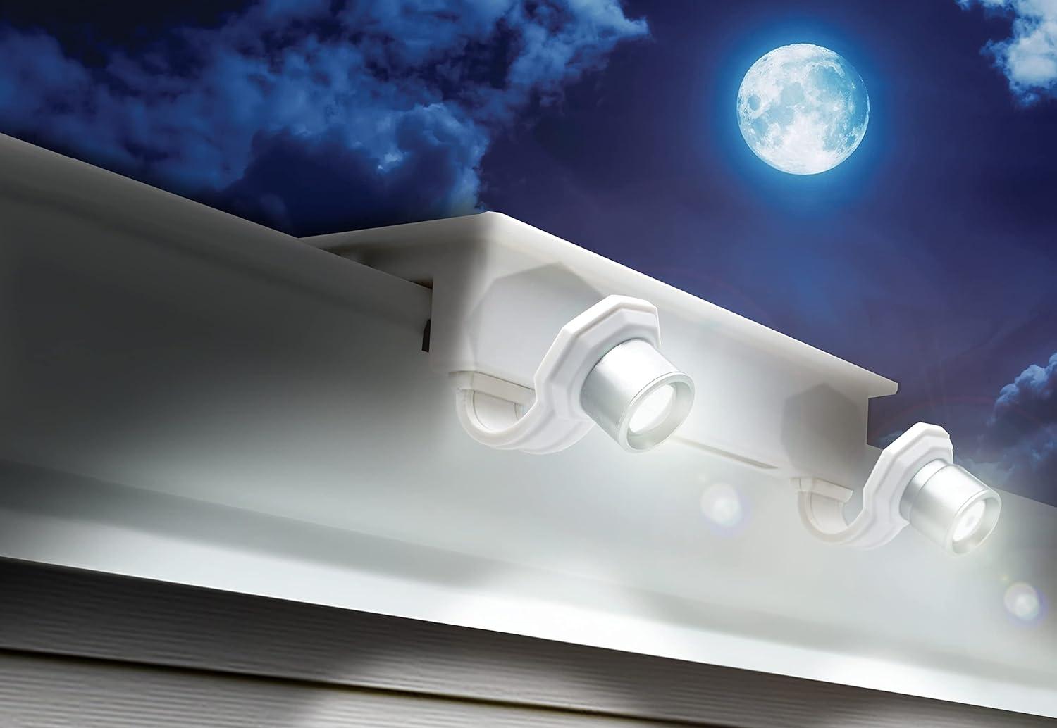 STKR Concepts 2 - Head LED Solar Powered Dusk to Dawn Outdoor Security Spotlight