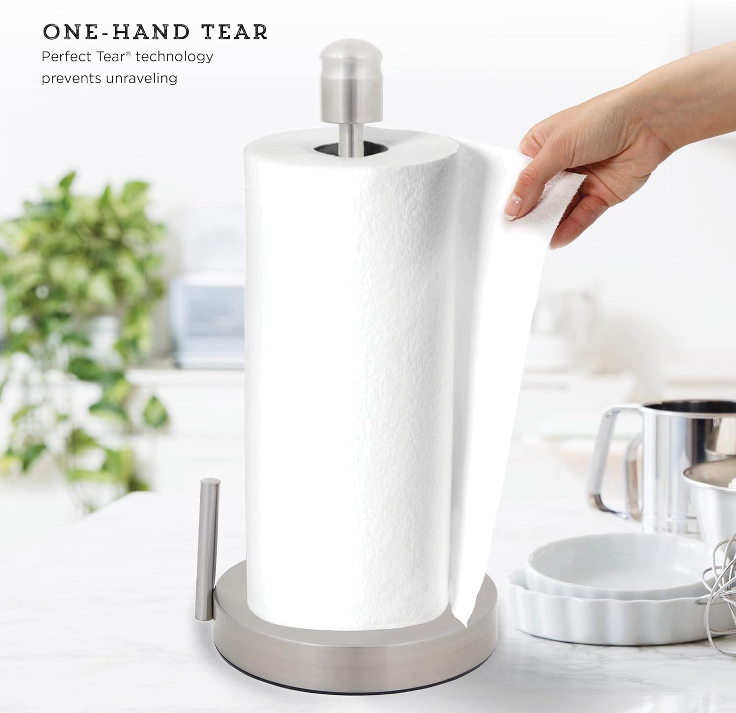 Kamenstein Stainless Steel Freestanding Paper Towel Holder 14 in. H x 7.17 in. W x 7.17 in. L