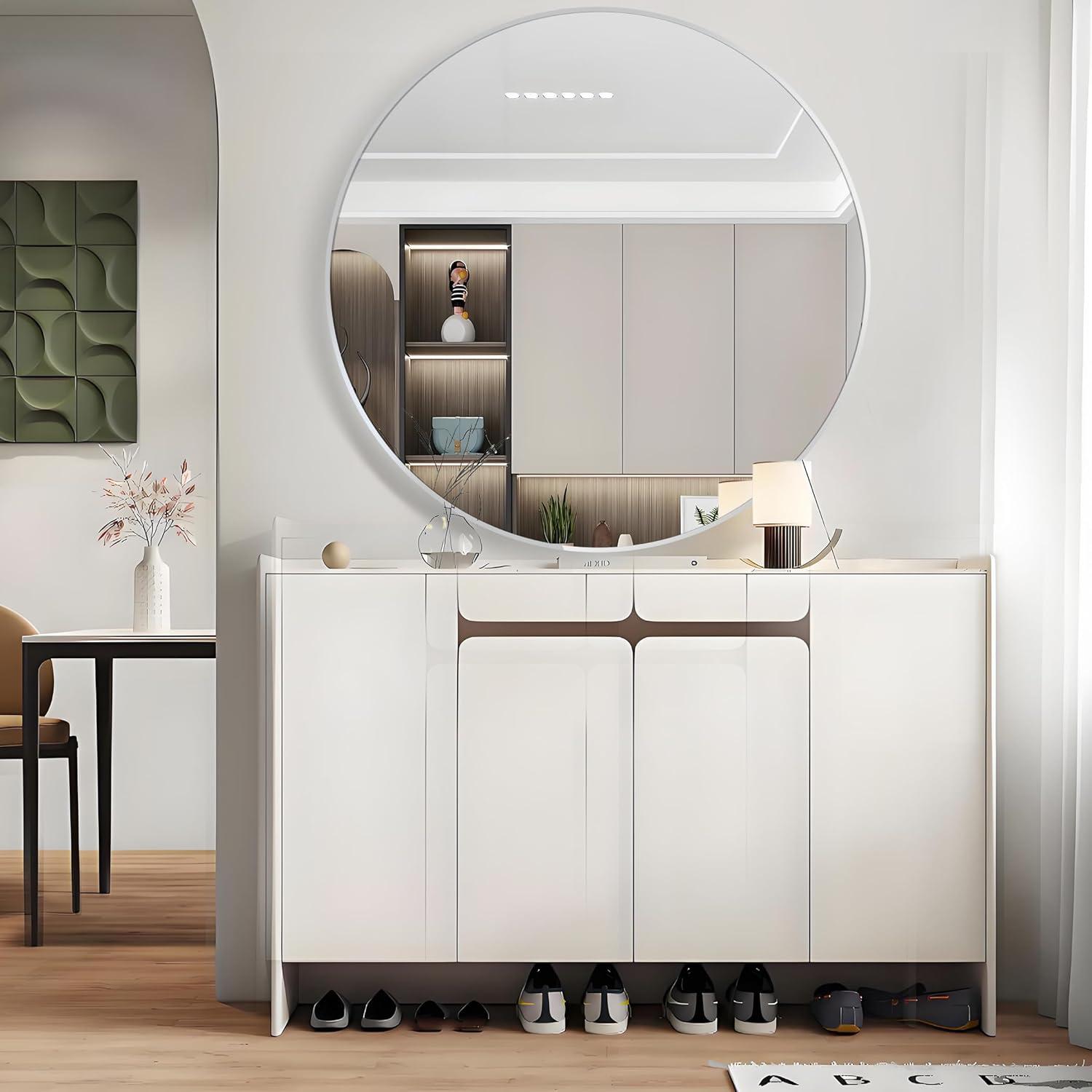 Sabine Metal Round Wall Mirror