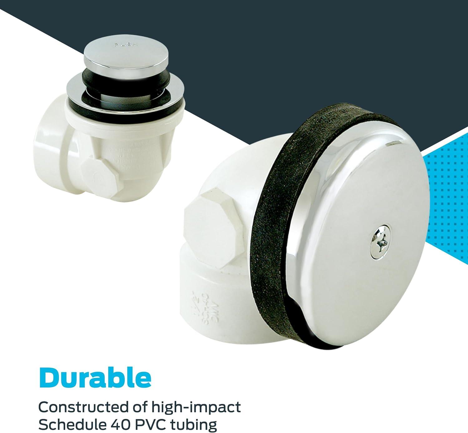 Eastman 35228 Sch. 40 One Hole Bath Waste with Test Kit