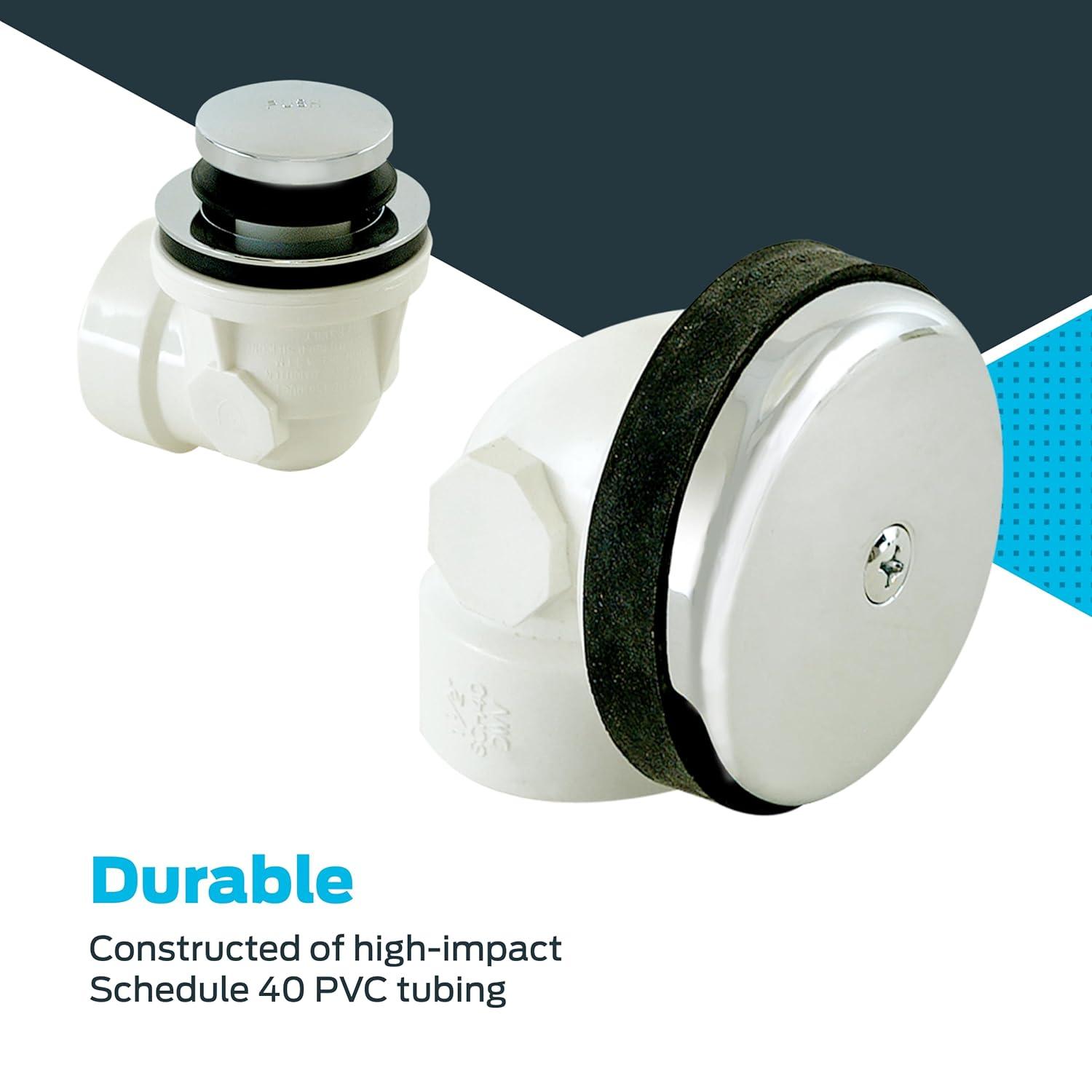 Eastman 35228 Sch. 40 One Hole Bath Waste with Test Kit