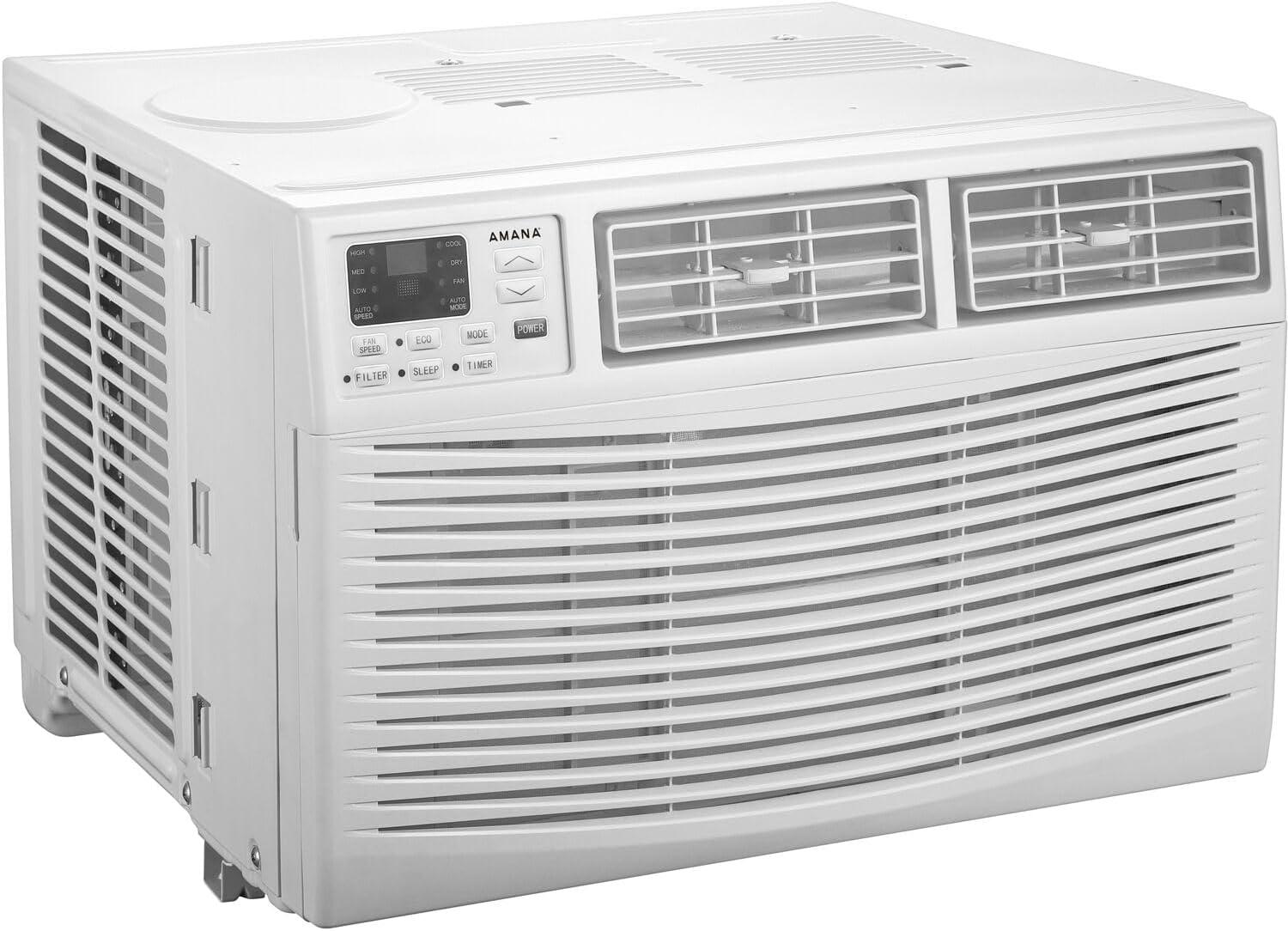 Amana 10,000 BTU Window Air Conditioner, 115V, Cools Rooms up to 450 Sq. Ft., White