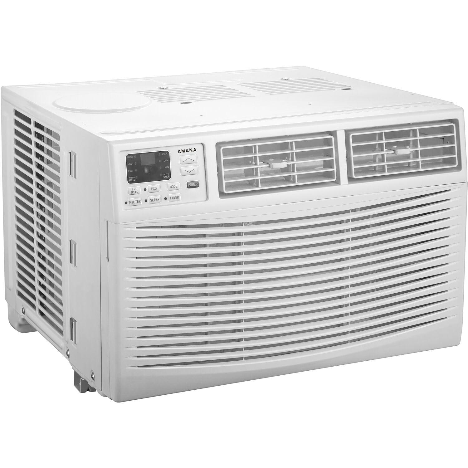 Amana 10,000 BTU Window Air Conditioner, 115V, Cools Rooms up to 450 Sq. Ft., White