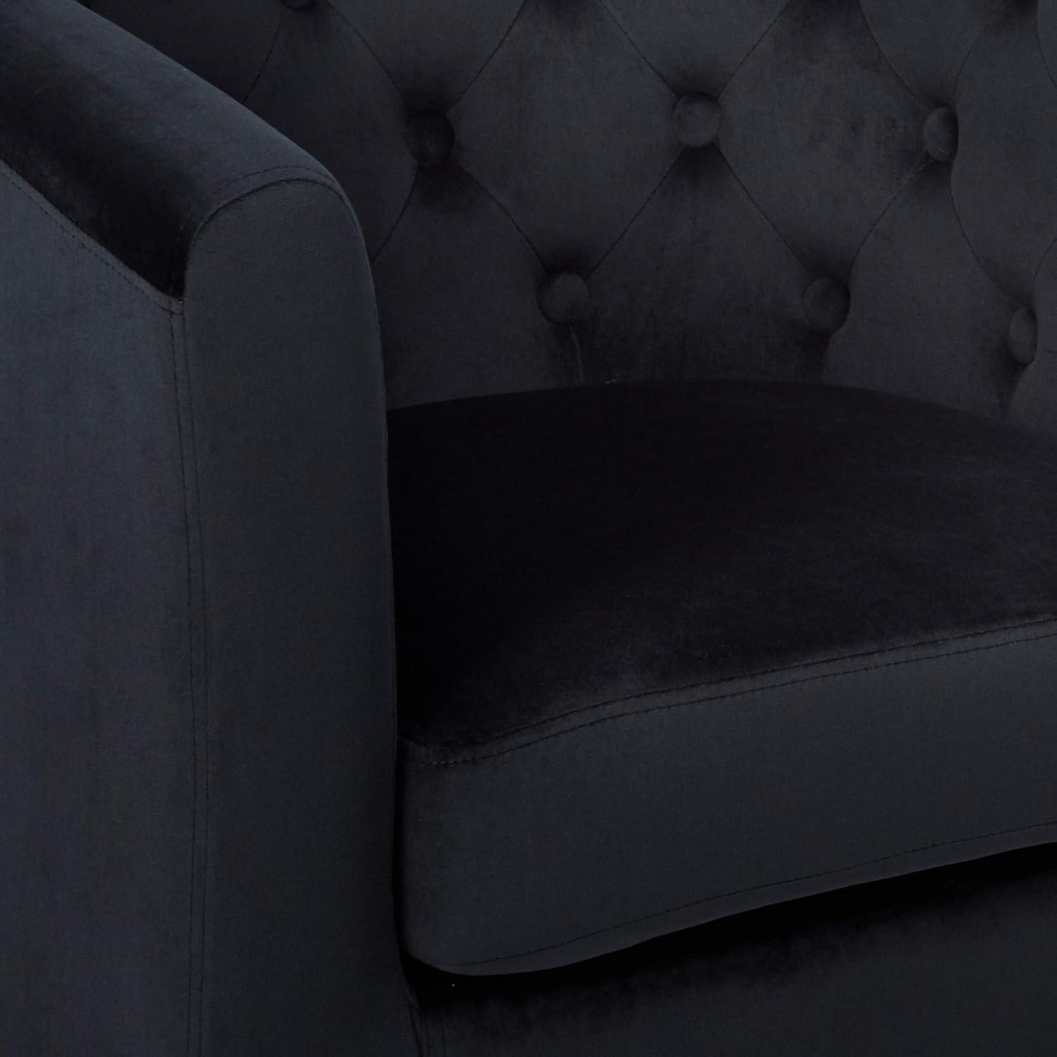 Modway Prospect Juego de Sillón y Sofá de Dos Plazas de Terciopelo de Alto Rendimiento de 3 Piezas en Azul Marino