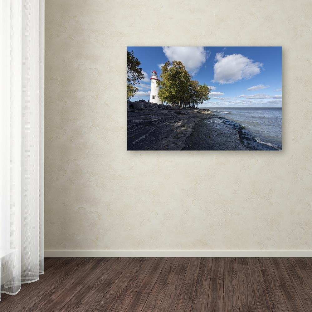 Trademark Fine Art - Kurt Shaffer 'Marblehead Lighthouse Ohio' Canvas Art - 22x32