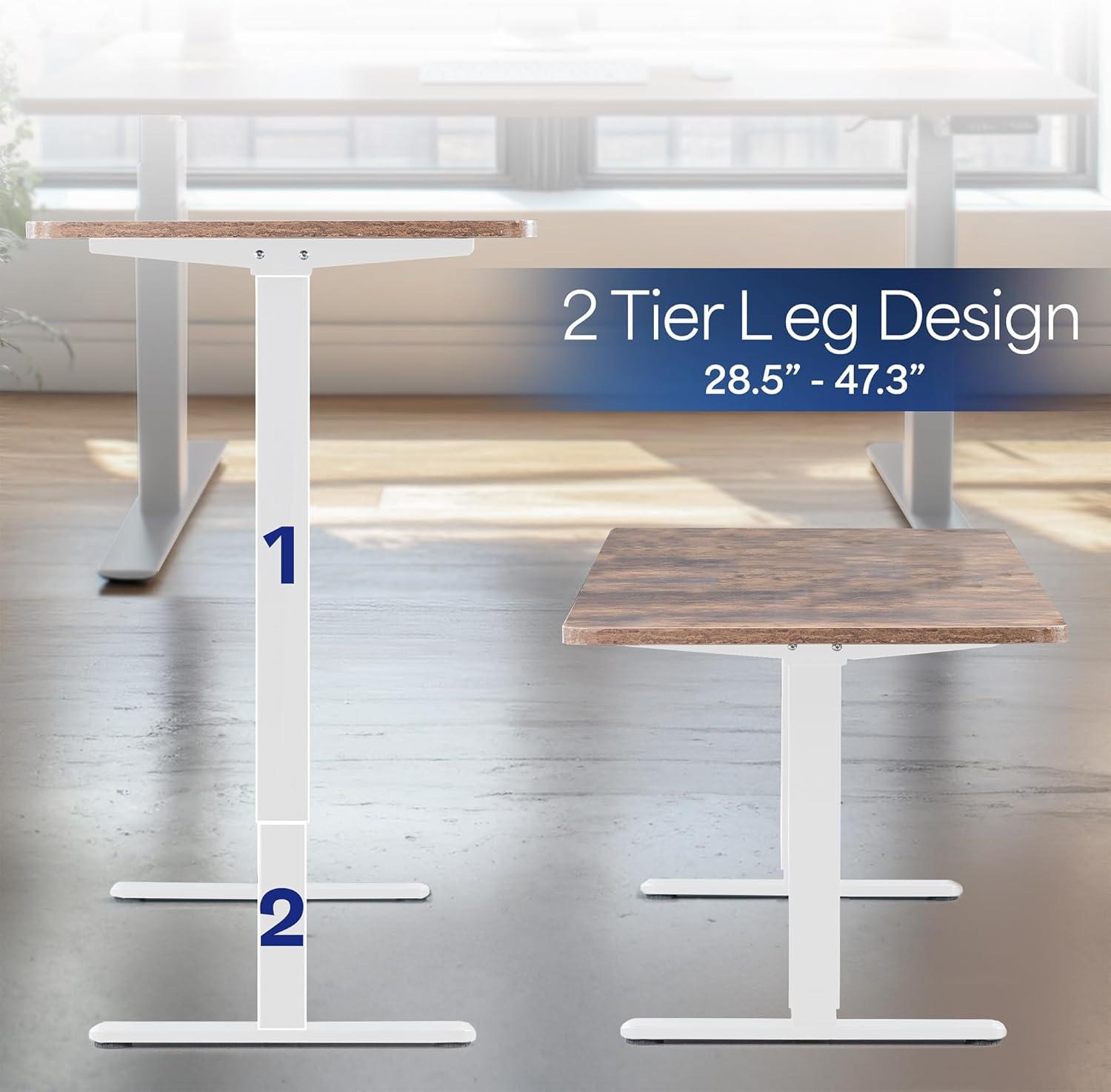 VIVO Electric Dual Motor Standing Desk Frame, E-200 Series