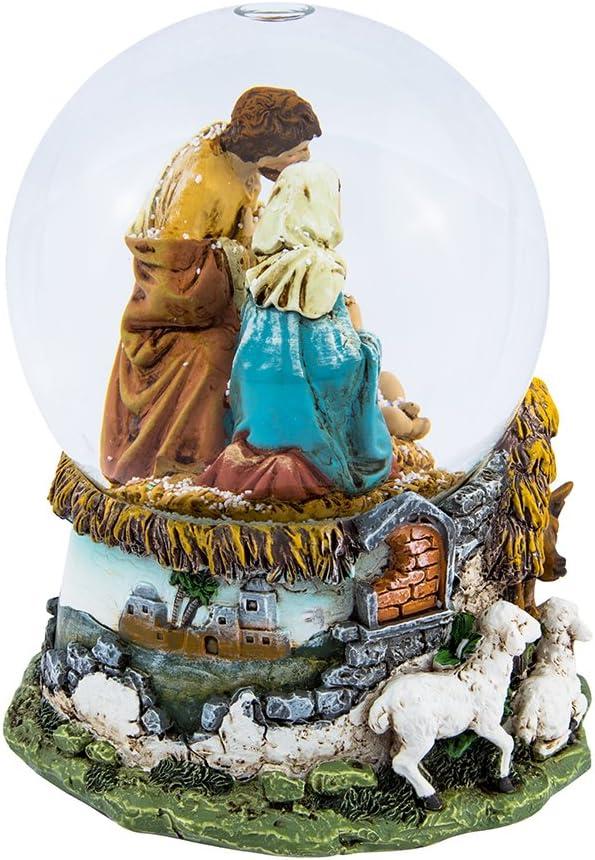 Kurt Adler Holy Family Musical Water Globe, 100mm