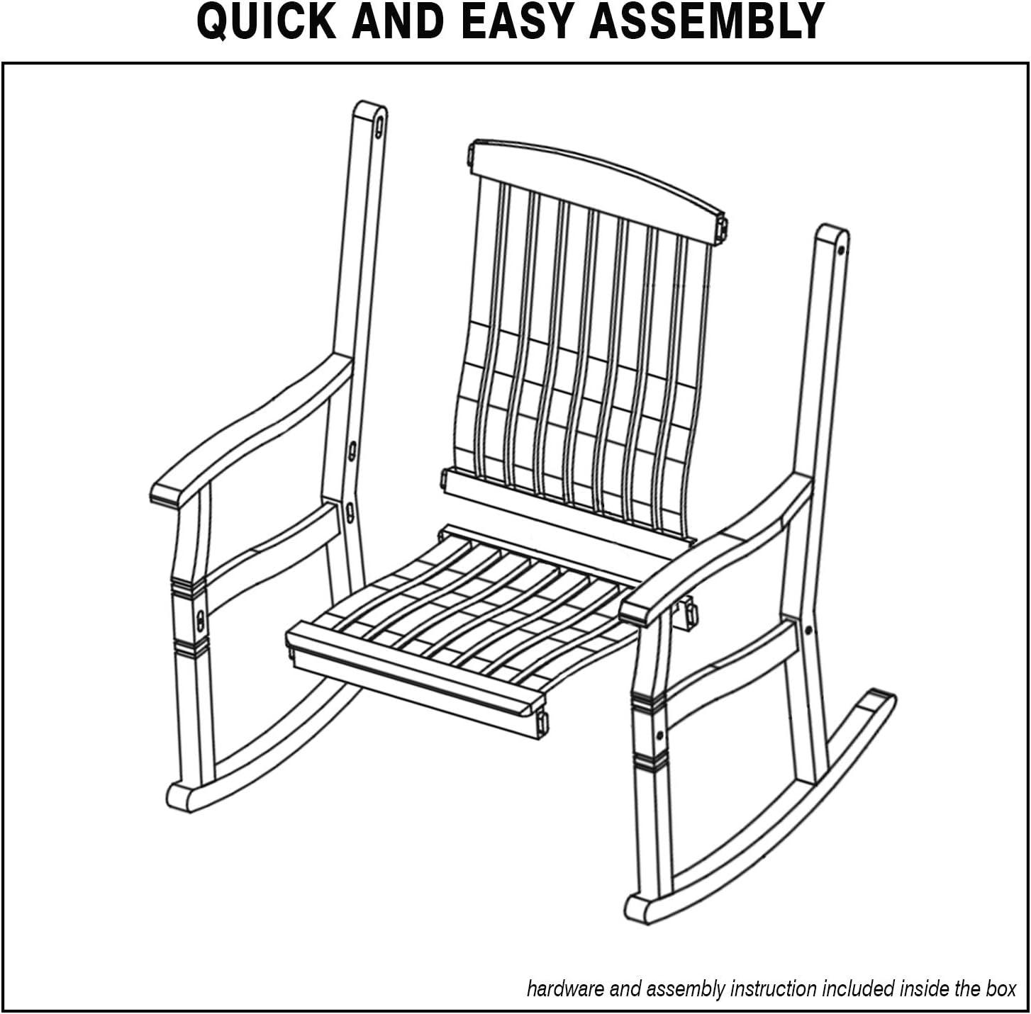 Solid Teak Wood Arie Outdoor Rocking Chair