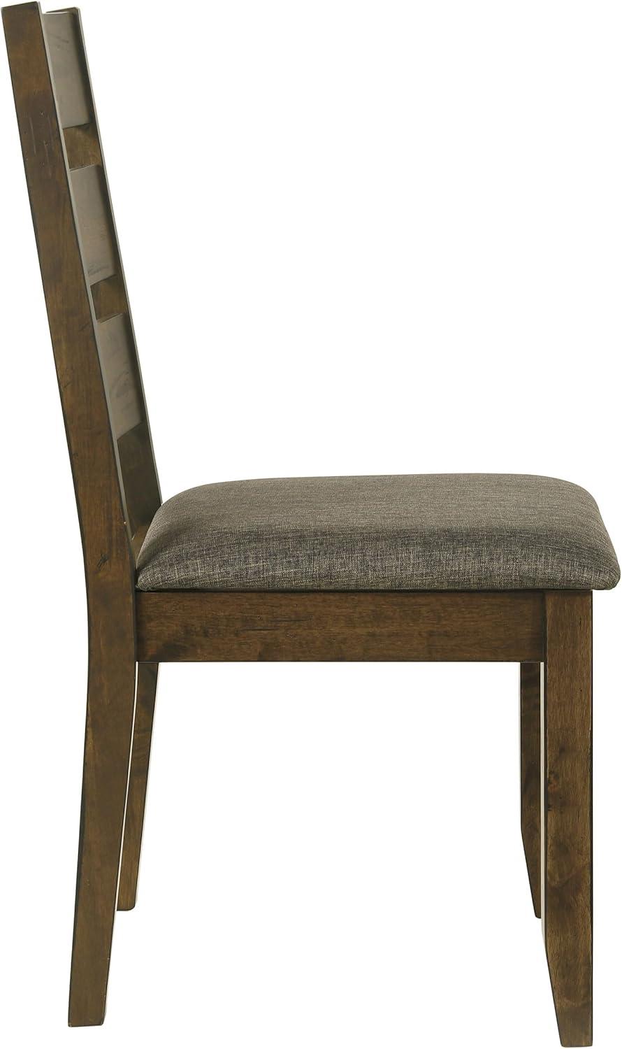 Coaster Alston Ladder Back Wood Dining Chair in Nutmeg