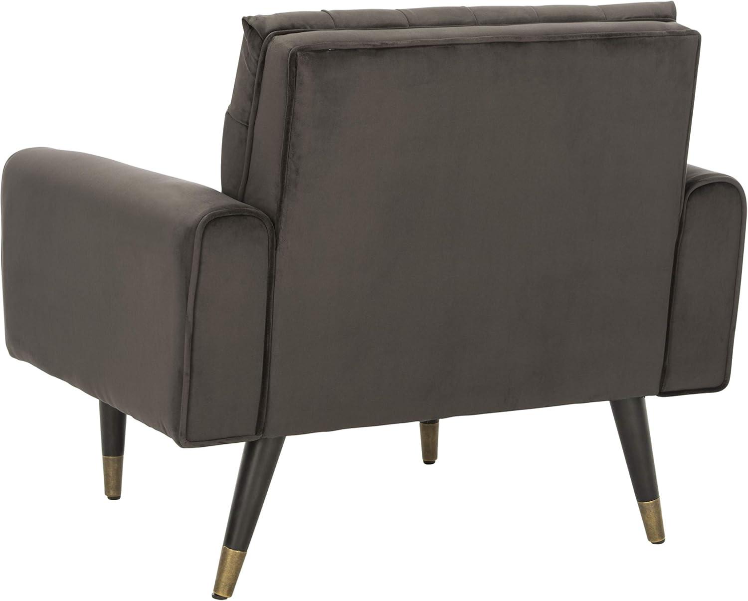 Amaris Tufted Accent Chair - ACH4503 - Shale/Black - Safavieh