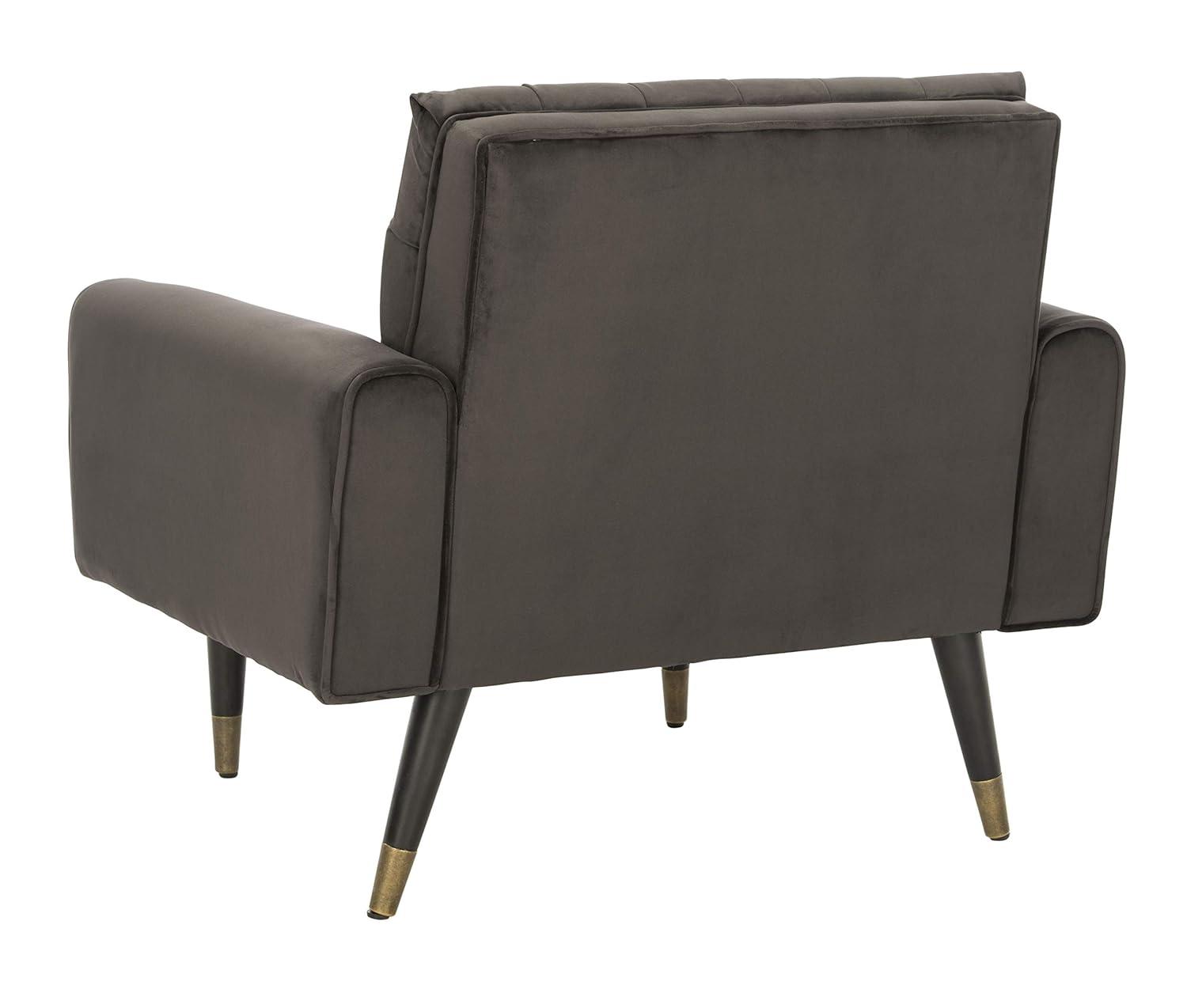 Amaris Tufted Accent Chair - ACH4503 - Shale/Black - Safavieh