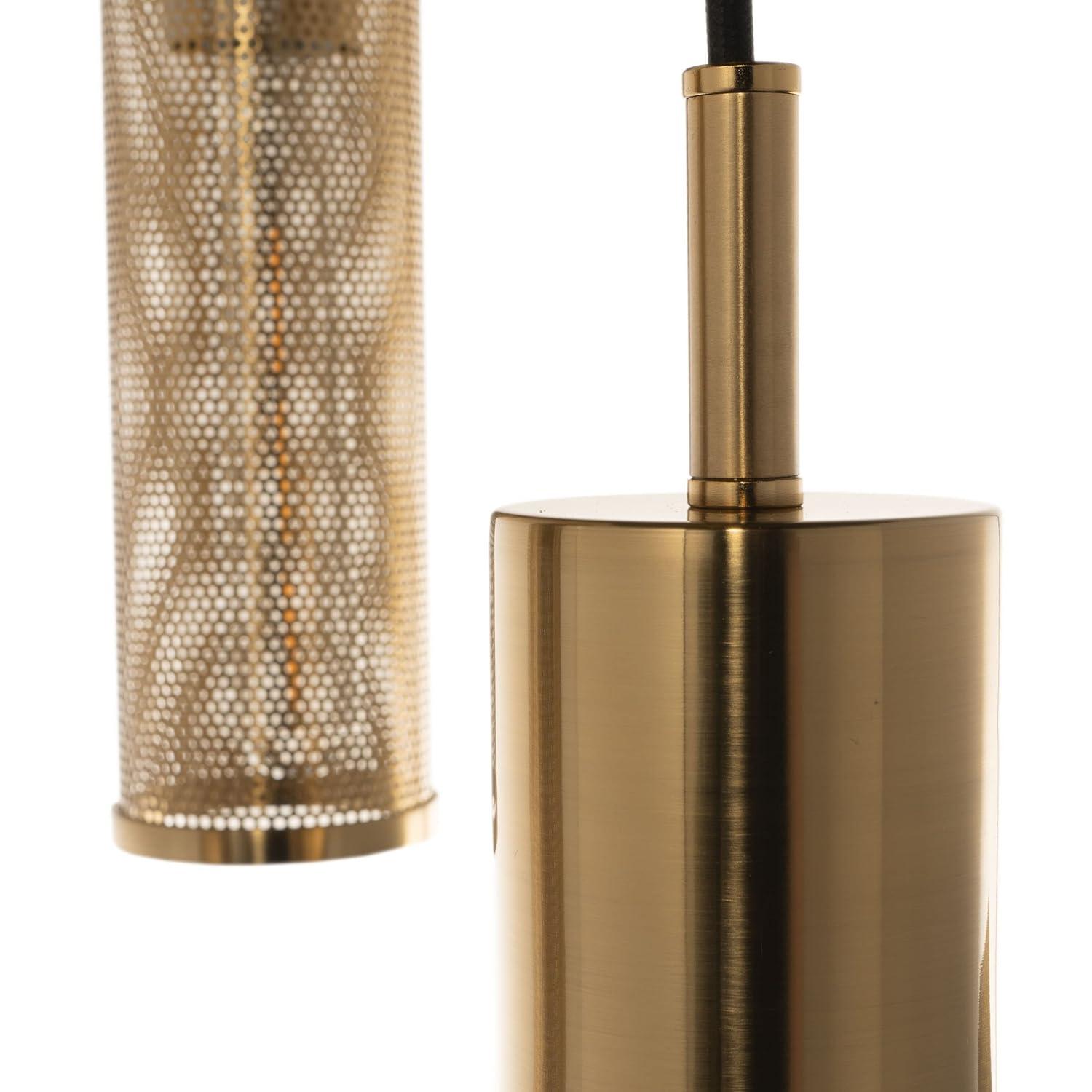 Remington 3 - Light Brass Cluster Pendant