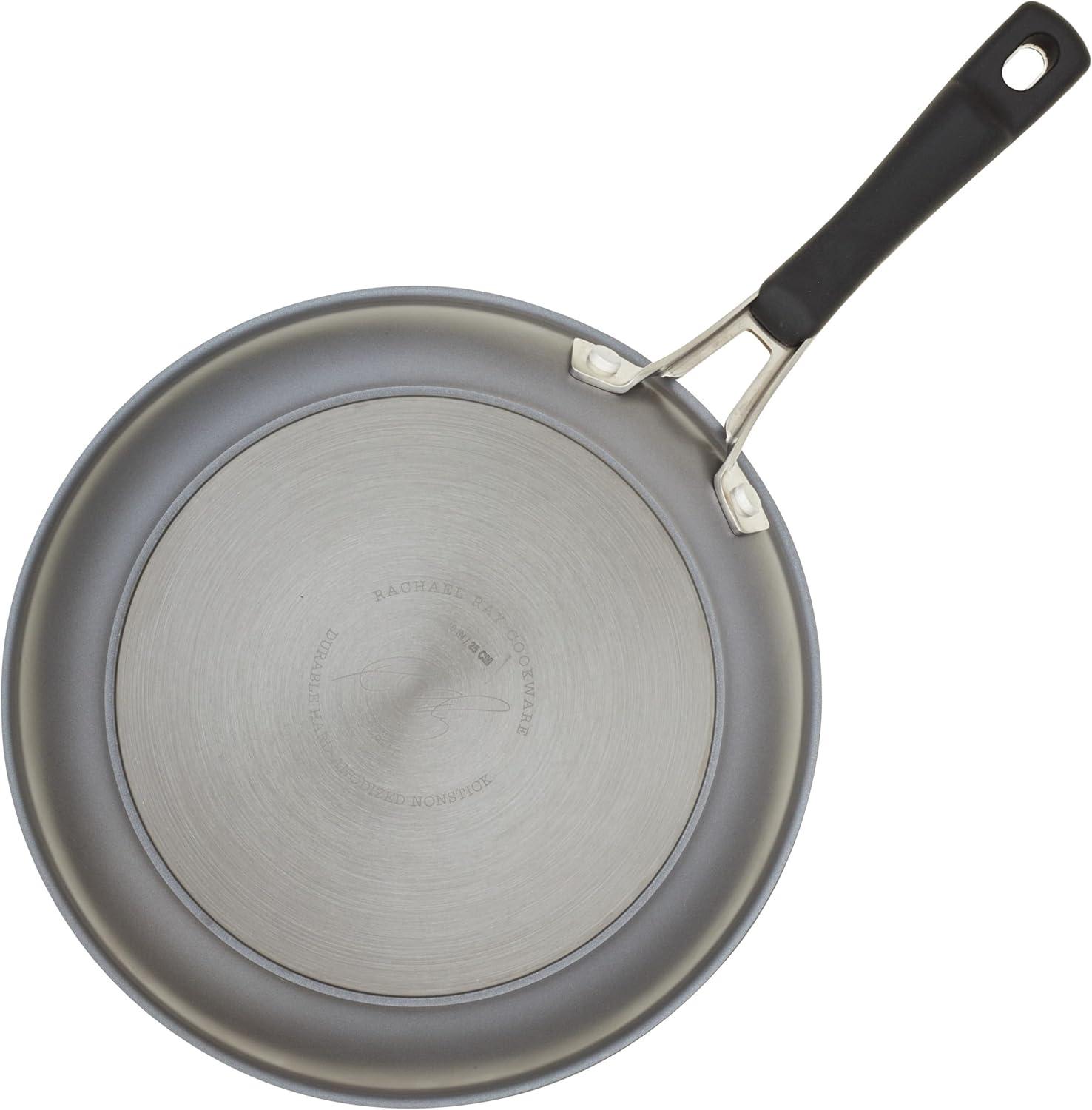 Cook + Create 10-Piece Hard Anodized Aluminum Nonstick Cookware Set in Black