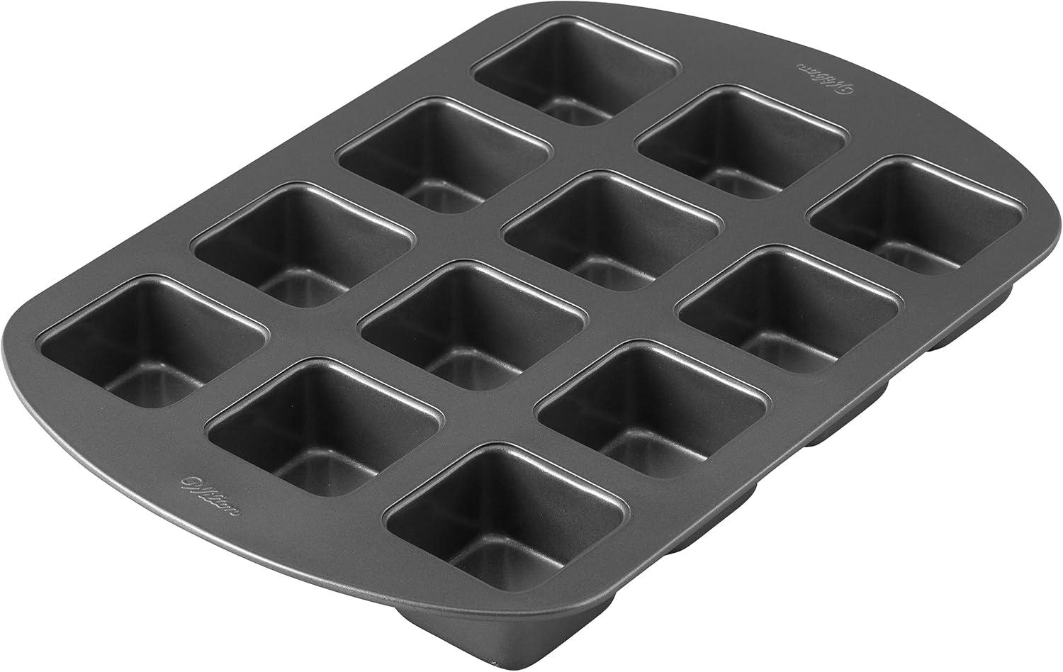 Non-Stick 12-Cavity Steel Brownie Bar Baking Pan