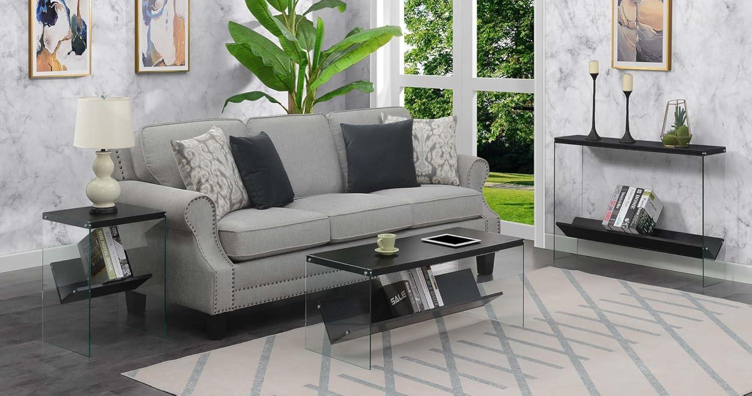 SoHo Coffee Table with Shelf, Black