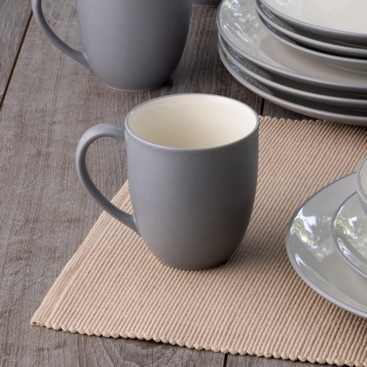 Noritake Colorwave Slate Set of 4 Mugs, 12 oz.