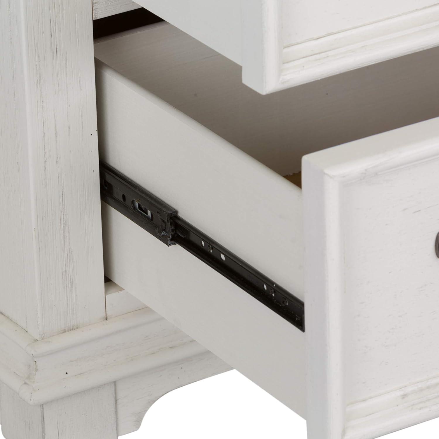 Allyson Park White 5 Drawer Chest