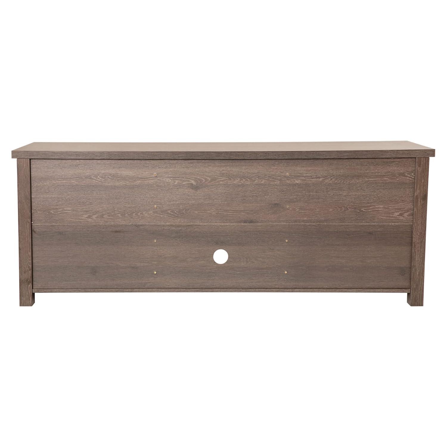 Flash Furniture Hatteras Classic TV Stand for up to 80" TVs with Glass Fronted Doors