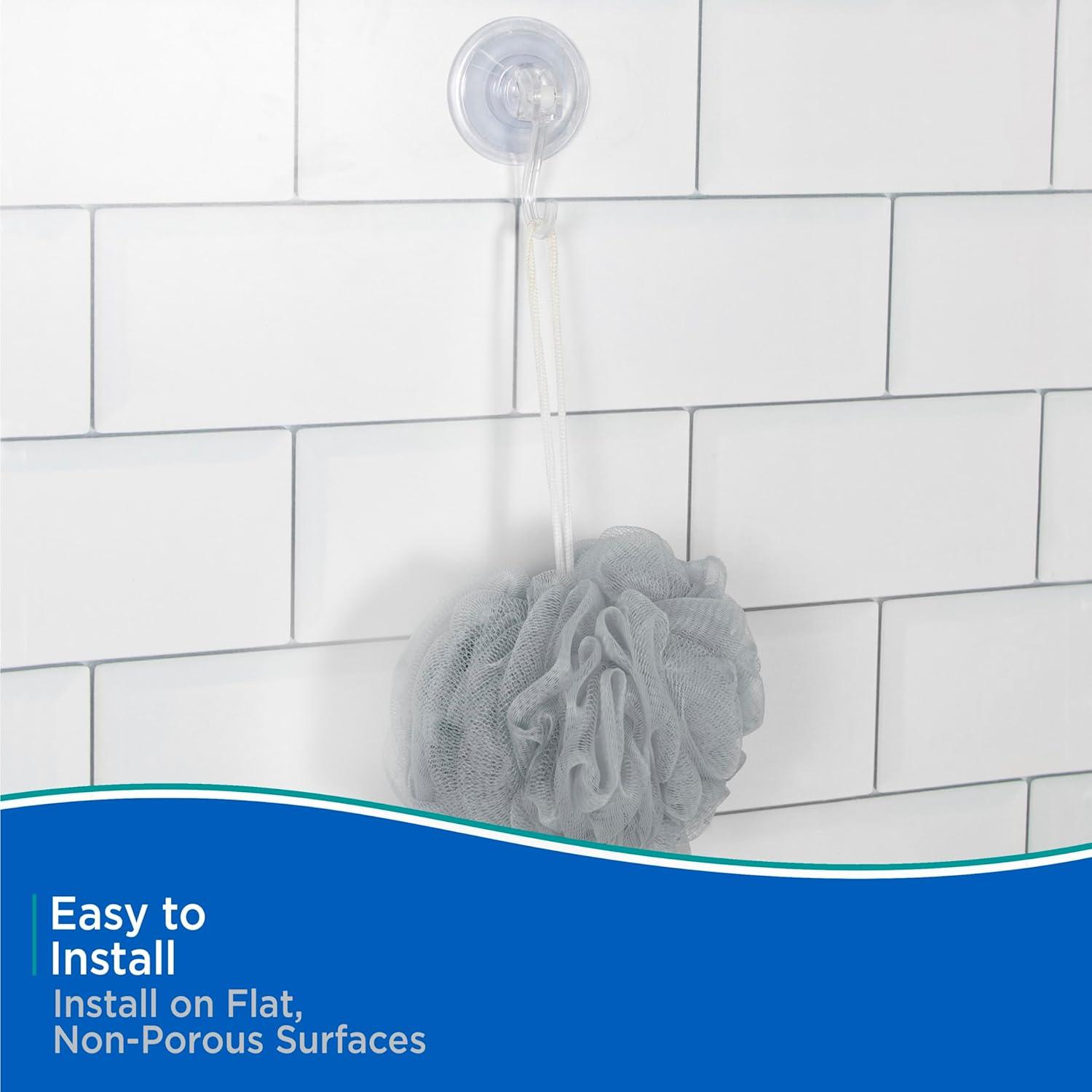 Kenney KN61551V3 Suction Cup Wall Mounted Towel Hook (Set of 3)