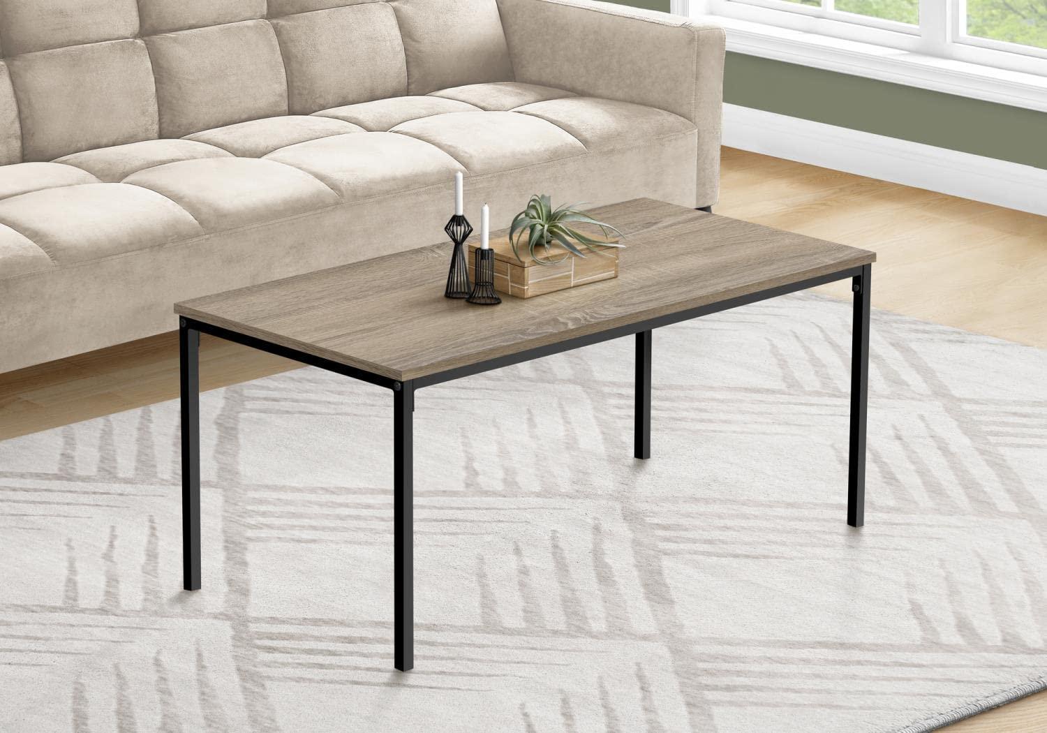 Monarch Specialties Coffee Table, Accent, Cocktail, Rectangular, Living Room, 40"L, Brown Laminate