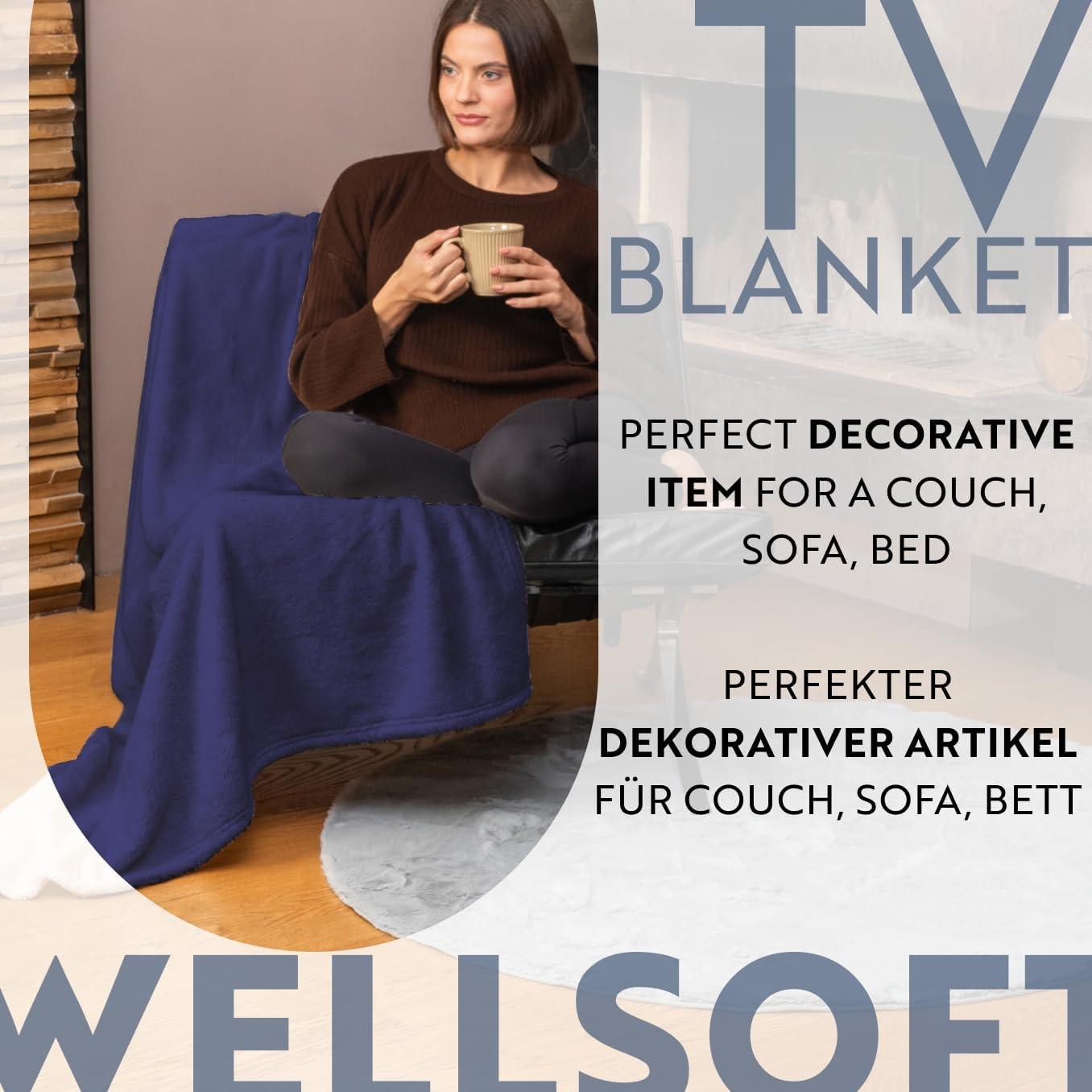 English Home Terracotta Fleece Throw, 51" x 67"