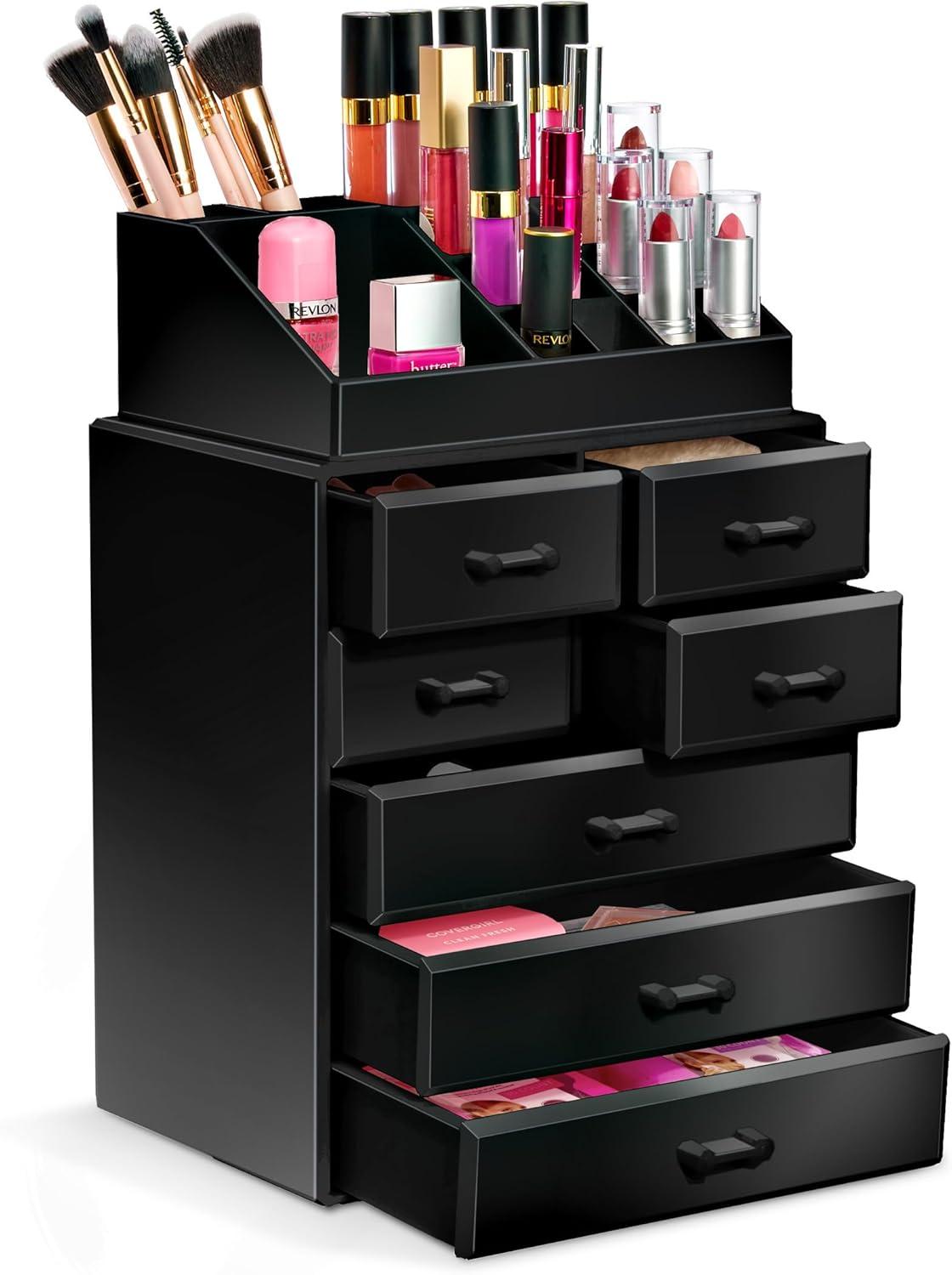 Sorbus Makeup Organizer with Lipstick, Brush Holders, Large 12 Drawers