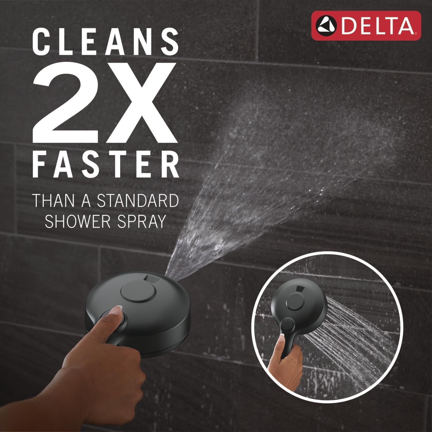 5-Setting HydroRain 2-in-1 Dual Shower Head with ProClean Spray