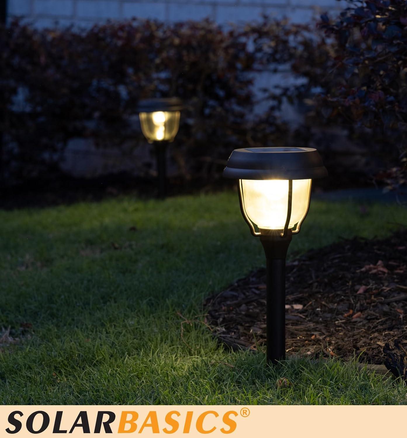 Bronze Solar Powered Integrated LED Aluminum Pathway Light - 4 Pack (Set of 4)