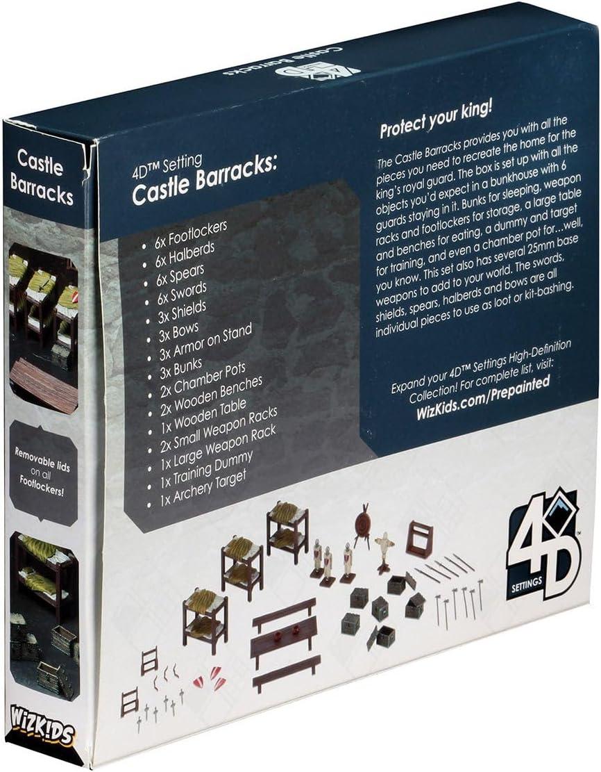 WizKids 4D Settings: Castle Barracks Pre-Painted Miniatures