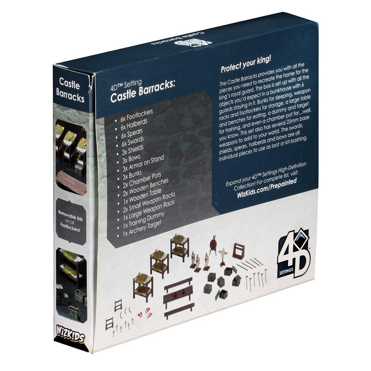 WizKids 4D Settings: Castle Barracks Pre-Painted Miniatures