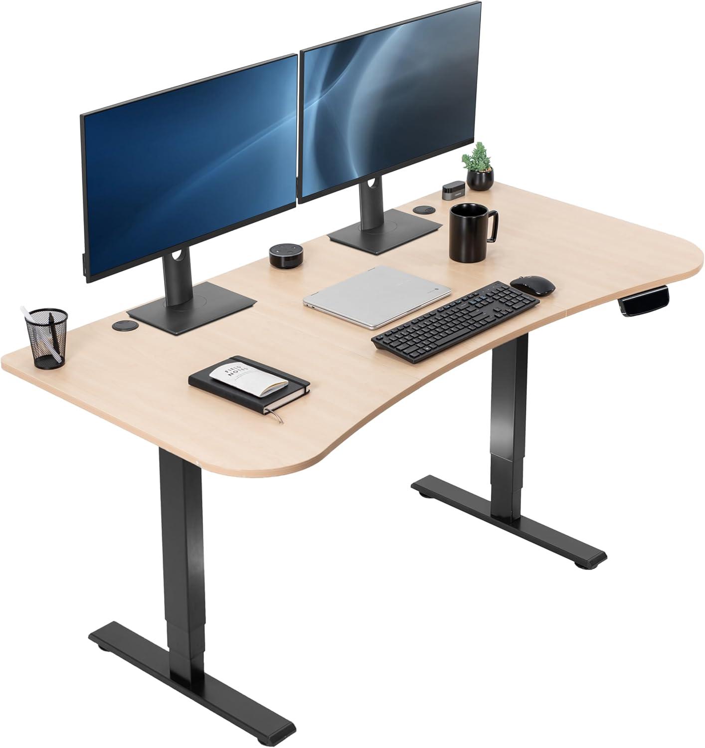 63" x 32" Electric Desk with Touch Screen Memory Controller, 2E1B Series