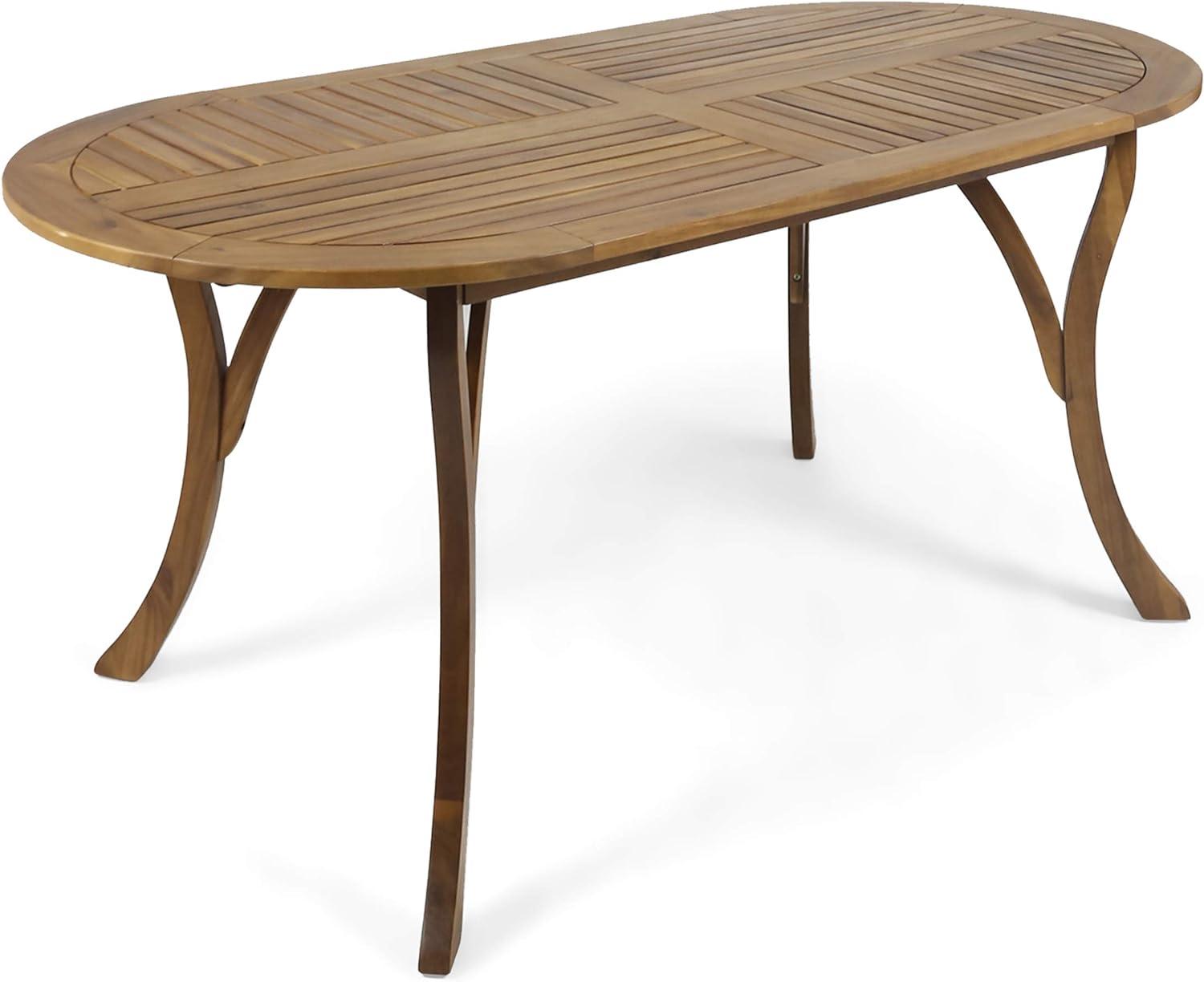 Hermosa Oval 70" Teak Acacia Wood Dining Table