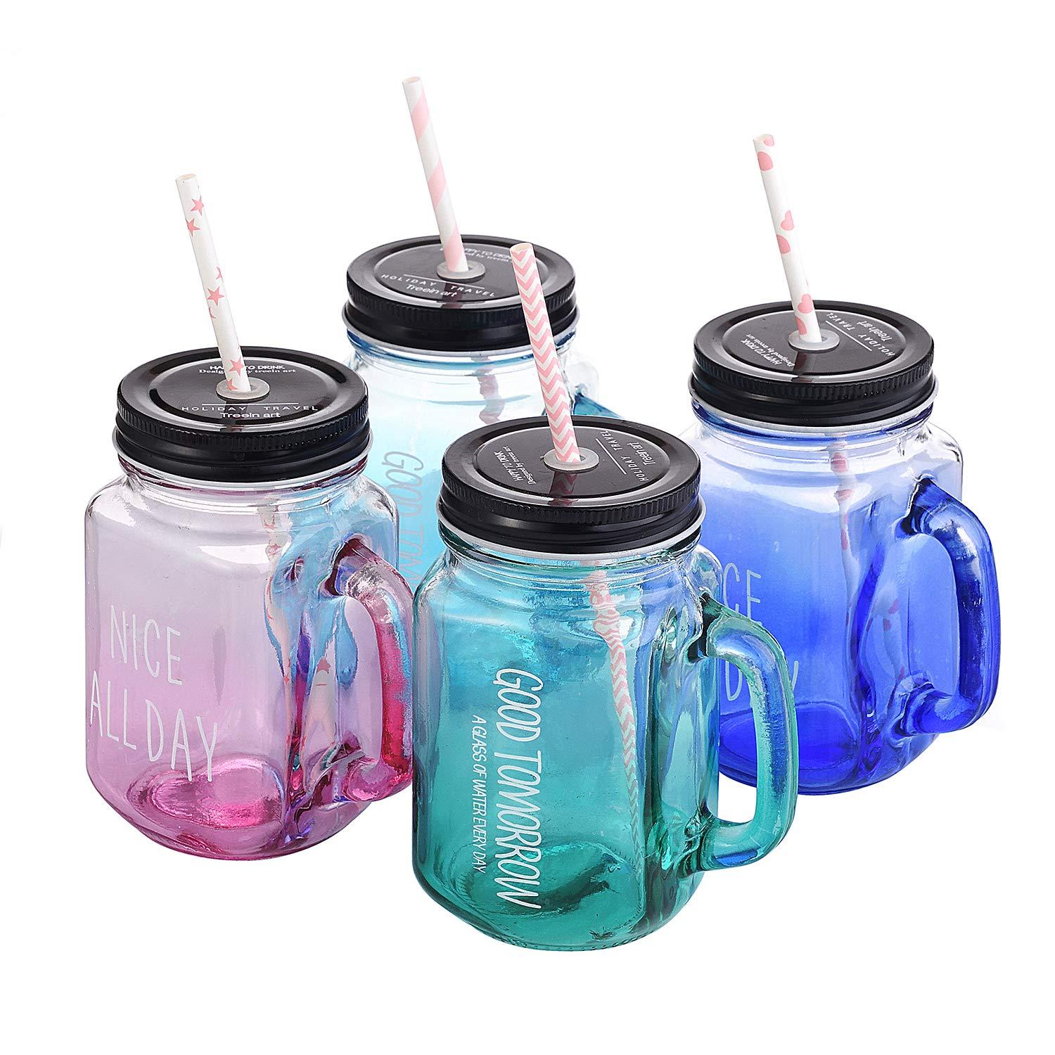 ALINK Biodegradable Paper Straws, 100 Pink and Gold Straws for Party Supplies, Birthday, Wedding, Bridal/Baby Shower, Christmas Decorations and Holiday Celebrations