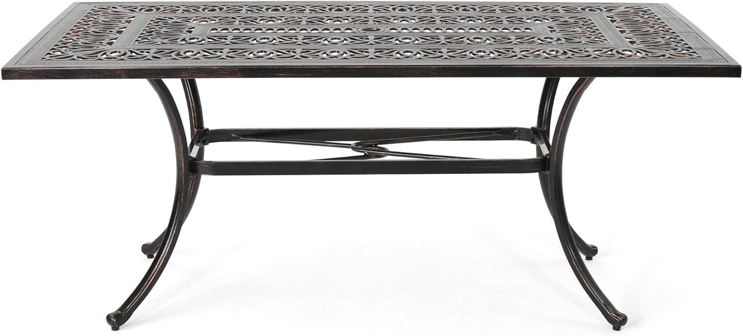 Fleur De Lis Living Outdoor Rectangular Dining Table