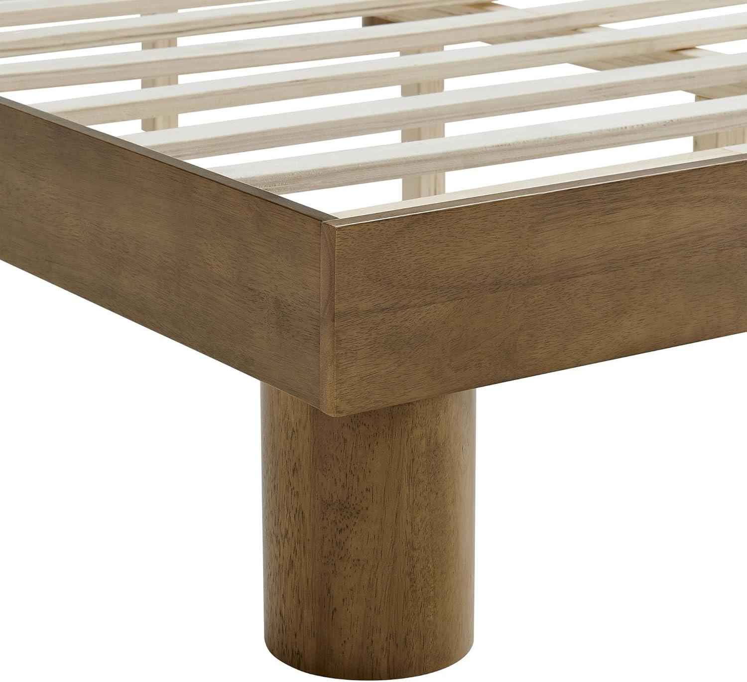 Modway Runa Wood Platform Bed In French Oak