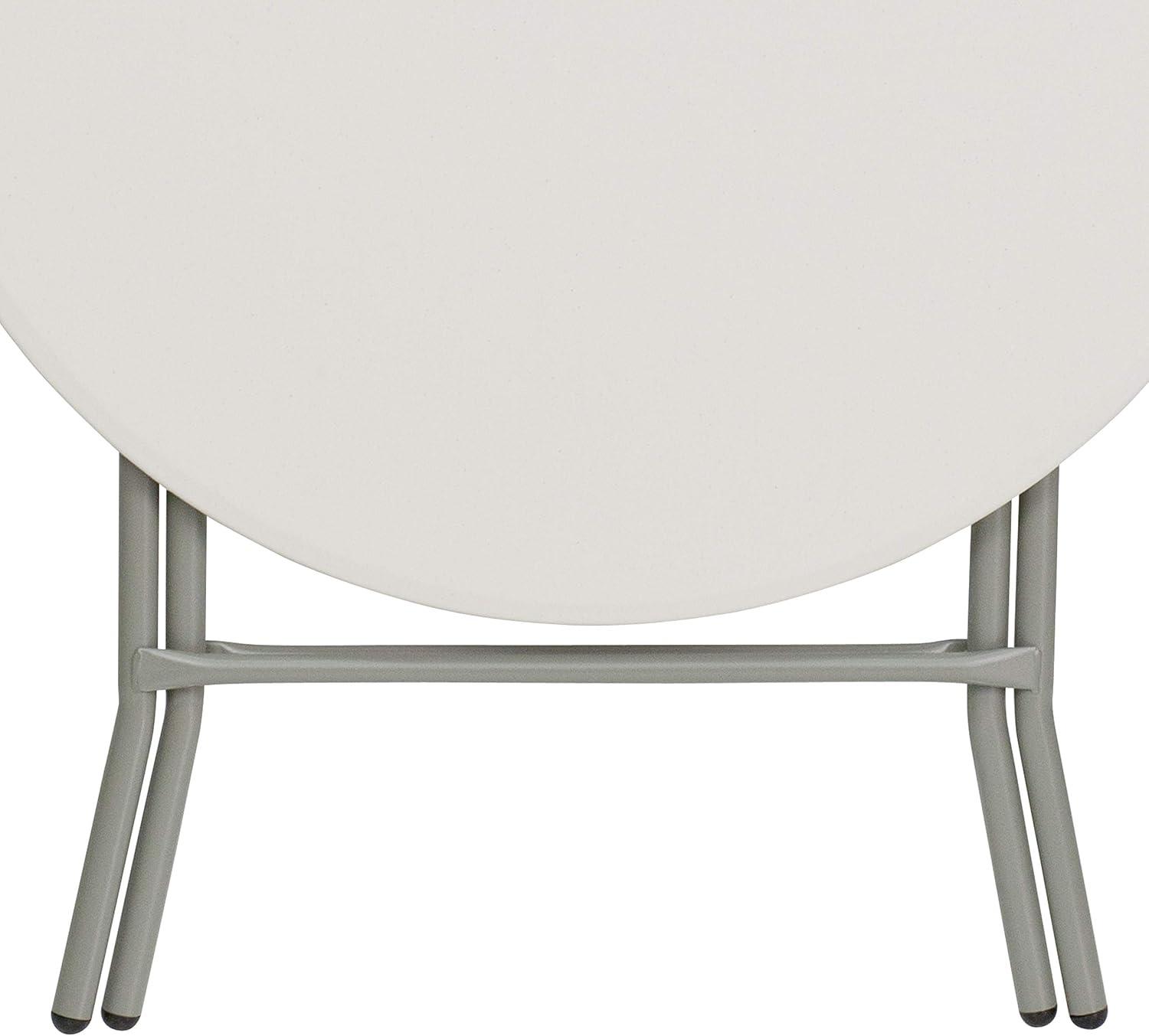 Parker 2.63-Foot Round Plastic Folding Banquet and Event Table