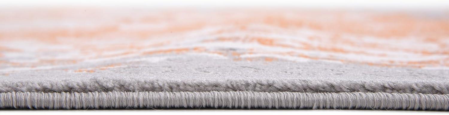 Unique Loom New Classical Collection Area Rug - Olwen (8' x 11' 4" Rectangle Terracotta/Gray)