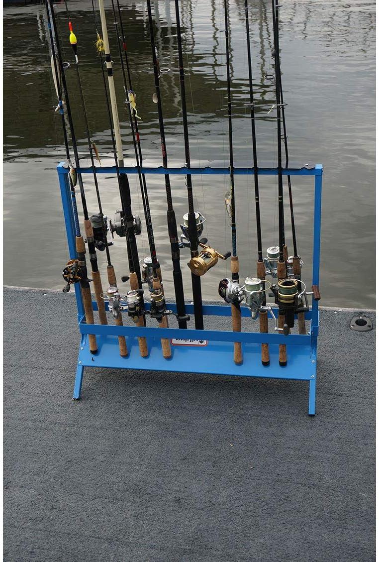 Viking Solutions VFR001 22 Rod Floor or Deck Powder Coat Steel Fishing Rod Rack