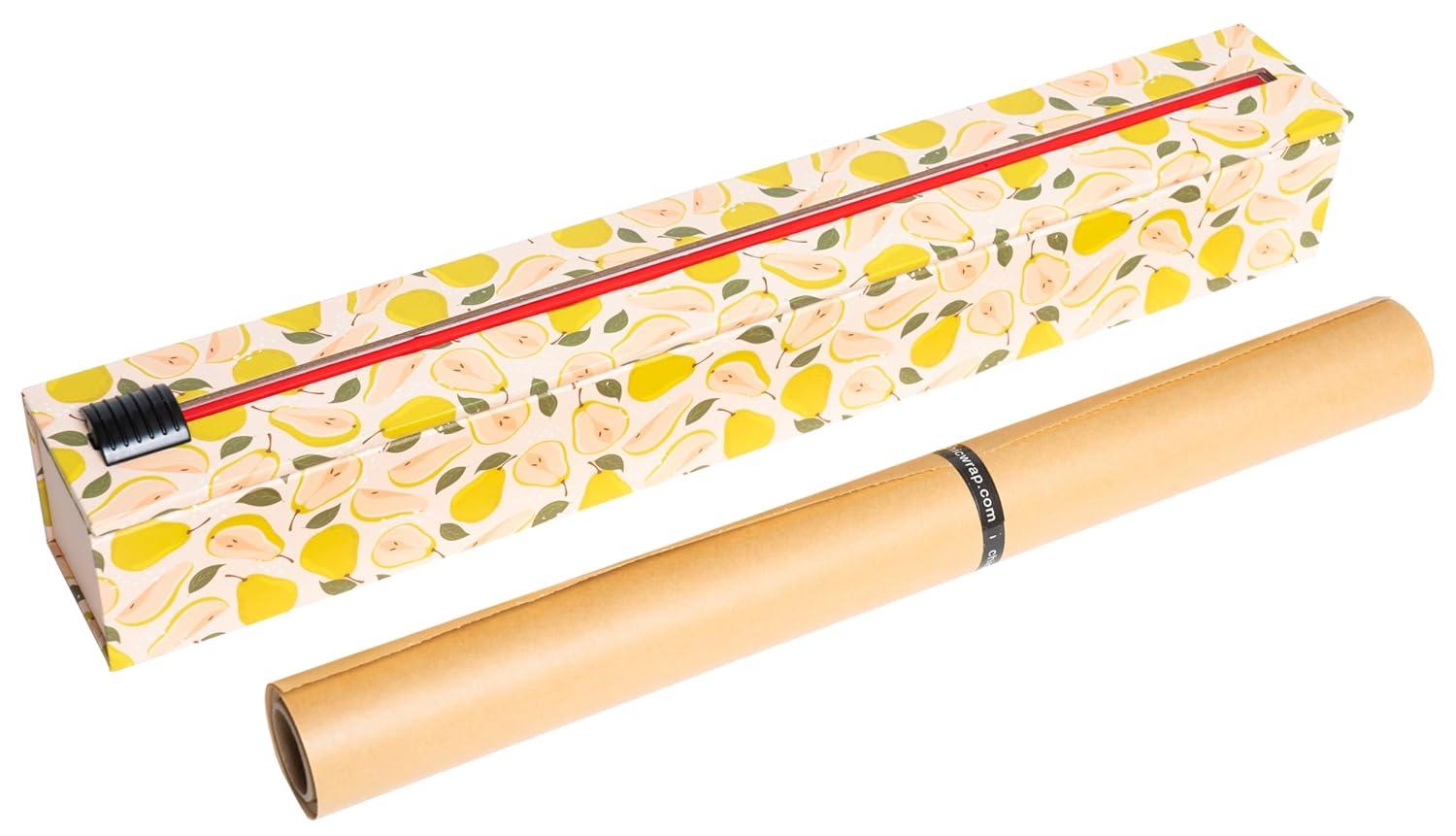 ChicWrap Baker's Tools Parchment Paper Dispenser with 15x 41 Sq. Ft Roll of Culinary Grade Parchment Paper