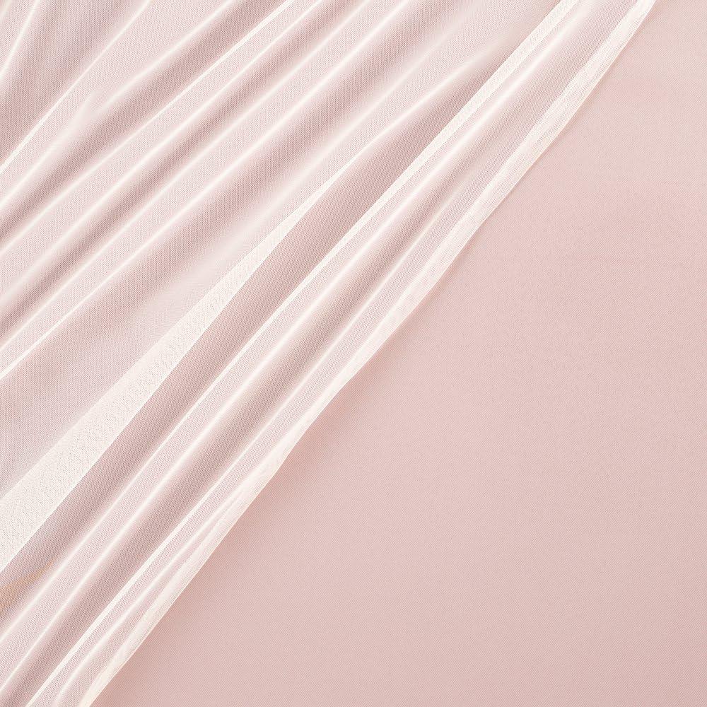 Rose Blush Blackout Sheer Grommet Curtain Panels, 52 x 84